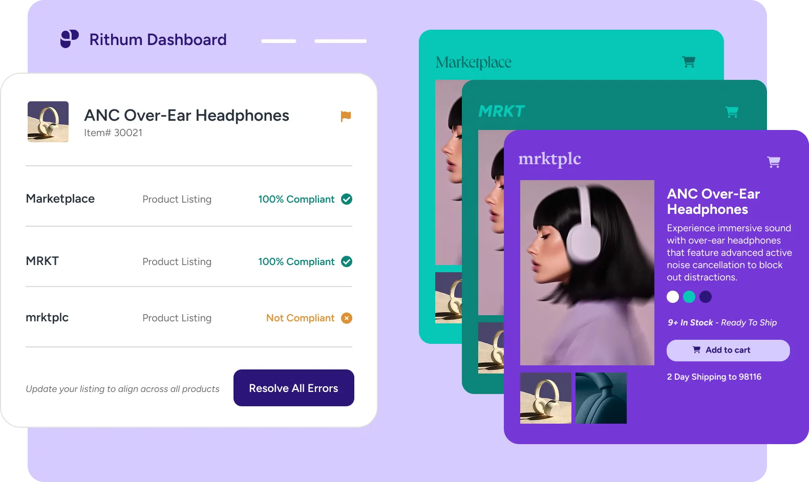 Rithum product interface