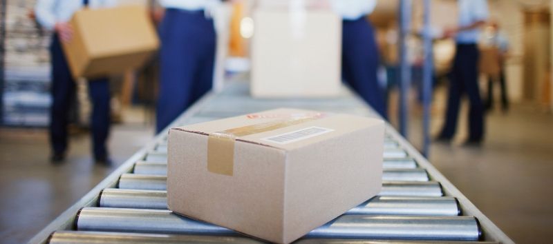 A Box on a Conveyor Belt